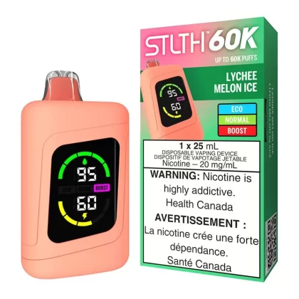 STLTH 60K Disposable Vape Device – Lychee Melon Ice