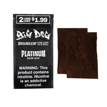 Big Dog Loose Leaf Wraps 2pk - aromatic, banana cream