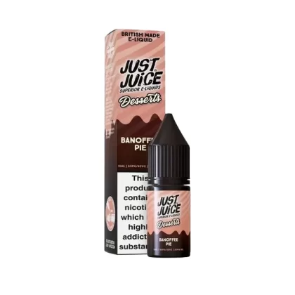Banoffee Pie Nic Salt E-Liquid by Just Juice Desserts - 5 mg - Low Strength