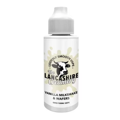 Vanilla Milkshake & Wafers Shortfill e-Liquid by The Lancashire Creamery