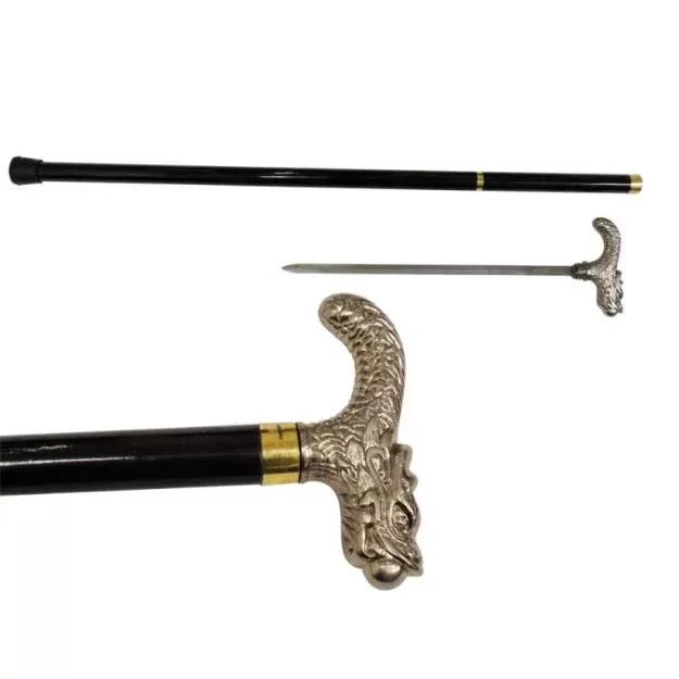 Walking Cane / Sword Cane 34″- Dragon - Vape Store
