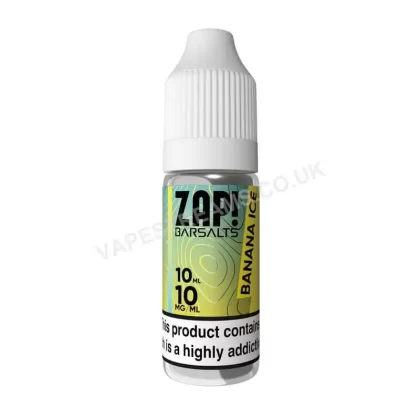 Banana Ice Nicotine Salt E-Liquid by ZAP! Bar Salts - Vapestreams Co