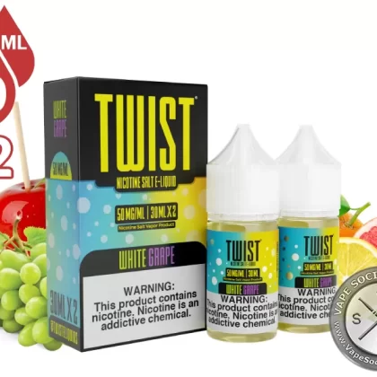 White Grape by Twist Salt 60ml - Vape Product, Vape Product