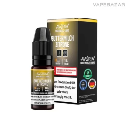 Avoria Nikotinsalz Liquid – Buttermilch Zitrone - Vapebazar