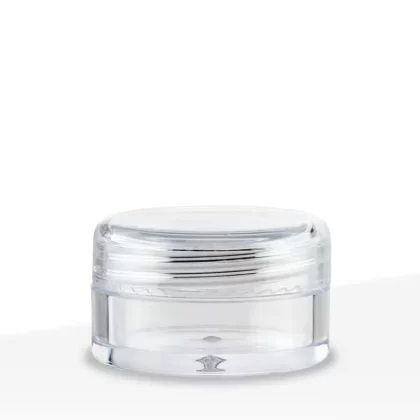 Plastic Concentrate Jar | Screw Top w/ Caps | 5mL – Clear – 1000 Count