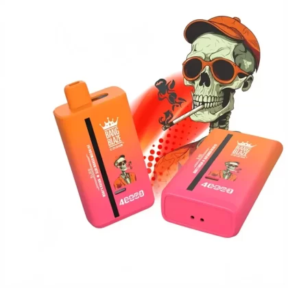 Bang Blaze 40000 Puffs Double Flavors Disposable Vape - Random Mix, 1. Watermelon & Strawberry Watermelon; 5-nicotine, 3-nicotine