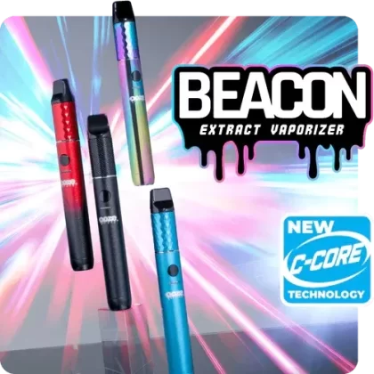 Ooze Beacon Extract Vaporizer - Color#Panther Black>Rainbow>Midnight Sun>Arctic Blue