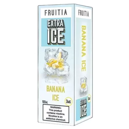 Banana Ice E-Liquid by Fruitia Extra Ice - Size#100ml~Nicotine#6MG