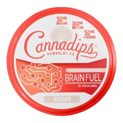 Mocha CANNADIPS Brain Fuel Pouches - Customer Group#VAP~Strength#100mg~Size#Single>5 Pack