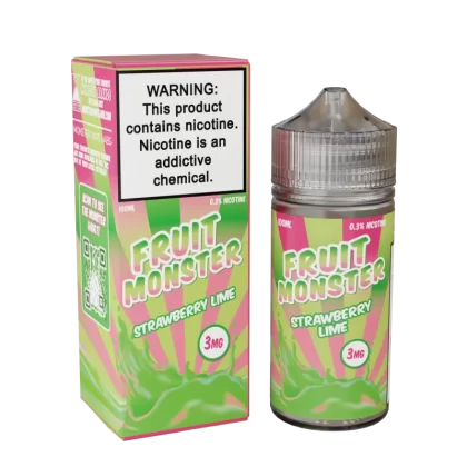 Fruit Monster - Strawberry Lime - 100ML E-Liquid - 0MG