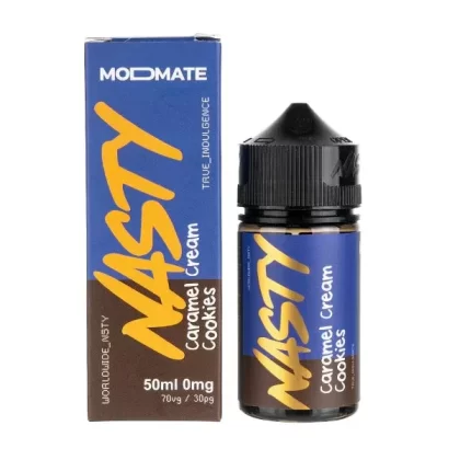 CARAMEL CREAM COOKIES E LIQUID BY NASTY JUICE MODMATE – SHORTFILL 50ML 70VG