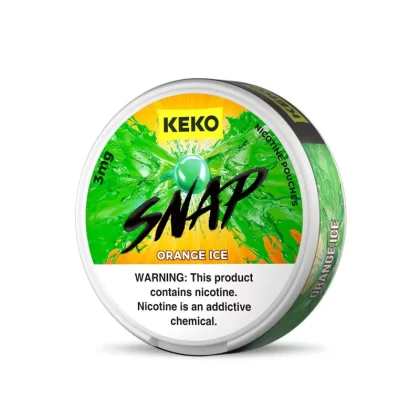 KEKO "SNAP" - Orange Ice - Nicotine Pouch (15 Count) - 5-Pack / 6MG