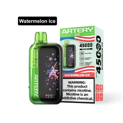 Artery CT3 45K Rechargeable Disposable Vape (45,000 Puffs) - Watermelon Ice / 50 mg