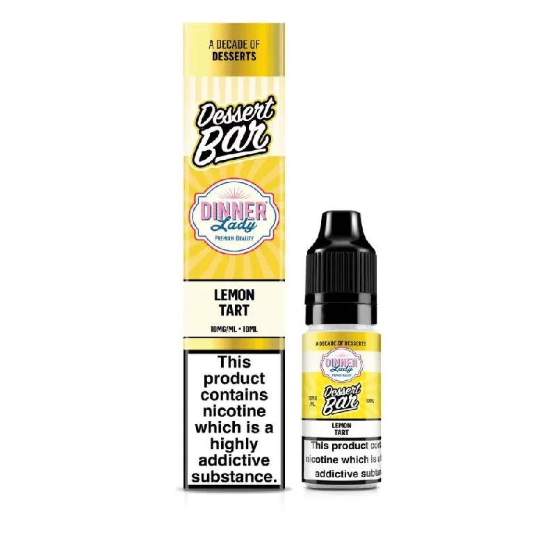 Dinner Lady Dessert Bar Salts Nic Salt E-Liquid Lemon Tart - Nicotine Strength#20mg>10mg>5mg (57A954)