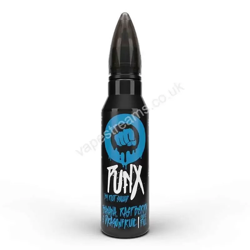 Banana Raspberry & Dragonfruit E-Liquid Shortfill by Riot Squad Punx - Vapestreams Co