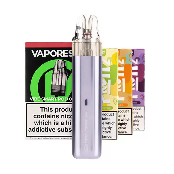 Vaporesso Vibe SE 2 Pod Kit Bundle - Leather Pink / 0.7/1.0ohm - Image 3