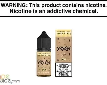 PEANUT BUTTER BANANA GRANOLA BAR BY YOGI E LIQUID SALT 30ML - Vapejuice