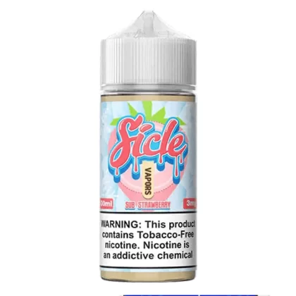 Sale $12 – Sub Strawberry by Snap Liquids – Sicle Vapors Iced Series 100mL