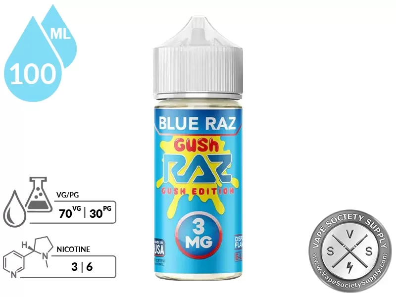 Blue Raz Gush Pod Juice x RAZ 100ml - Image 2