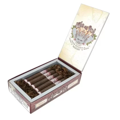 Isla del Sol Maduro by Drew Estate - Product#Churchill (7.0" x 50)>Toro (6.0" x 52)>Robusto (5.0 x 52)>Gran Corona (5.0 x 44)~Packaging#Box of 10