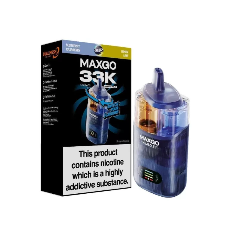 RELX MAXGO Combo 33K Pod Kit - Sweet Strawberry / Cherry Ice - Image 2