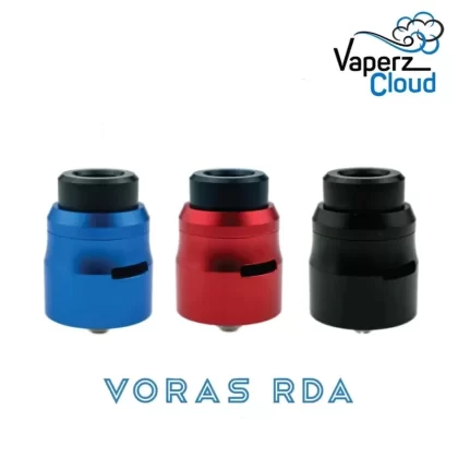 Vaperz Cloud Voras RDA - colour#Red>Purple>Blue>Black>Stainless Steel>Brass>Copper (73B0F5)