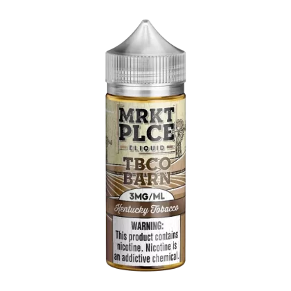 MRKTPLCE - “TBCO BARN” Kentucky Tobacco - 100ML E-Liquid - 3MG
