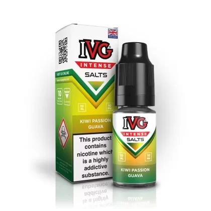 IVG Intense Nic Salt E Liquid Kiwi Passionfruit Guava - Nicotine strength#20mg>10mg