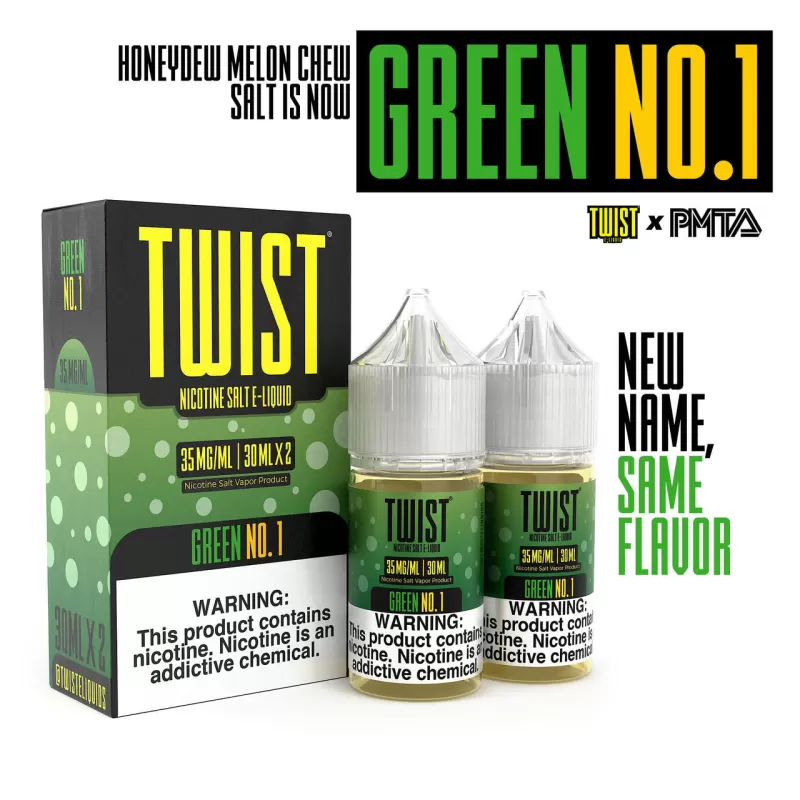 TWIST Salt Nic Premium E-Liquid 30ml 2pk - Pink No. 1 (Pink Punch Lemonade) / 35mg - Skullvaping - Image 2