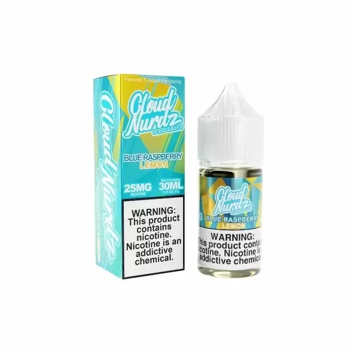 Blue Raspberry Lemon Iced Nicotine Salt by Cloud Nurdz