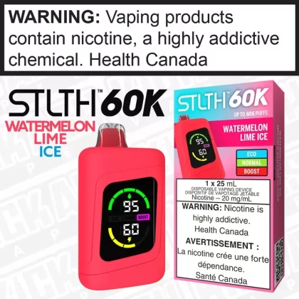 Watermelon Lime Ice STLTH 60K Disposable 25mL