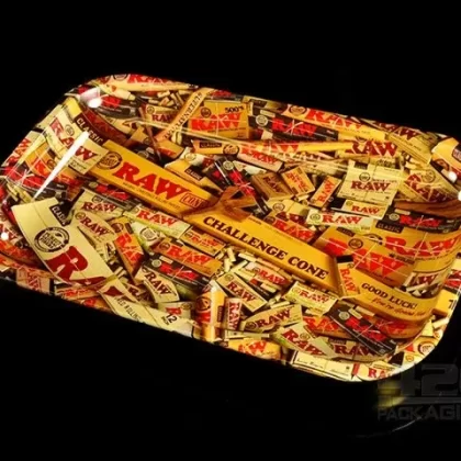 RAW Small Metal Mixed Rolling Tray - Ejuicewarehouse