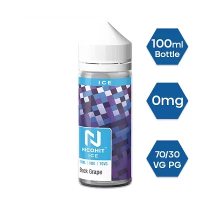BLACK GRAPE E LIQUID BY NICOHIT – ICE 100ML 70VG