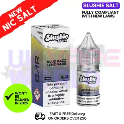 Slushie Salts Blue Razz Lemonade E Liquid