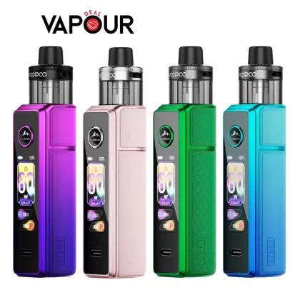VooPoo Drag X3 Vape Kit - Spray Black - Vapourdeal Co