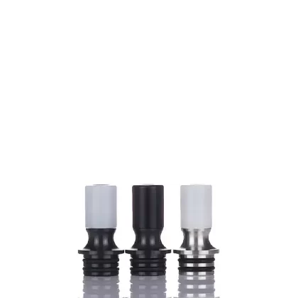VaporDNA Two Tone Tailpipe 510 Drip Tip - Black / White