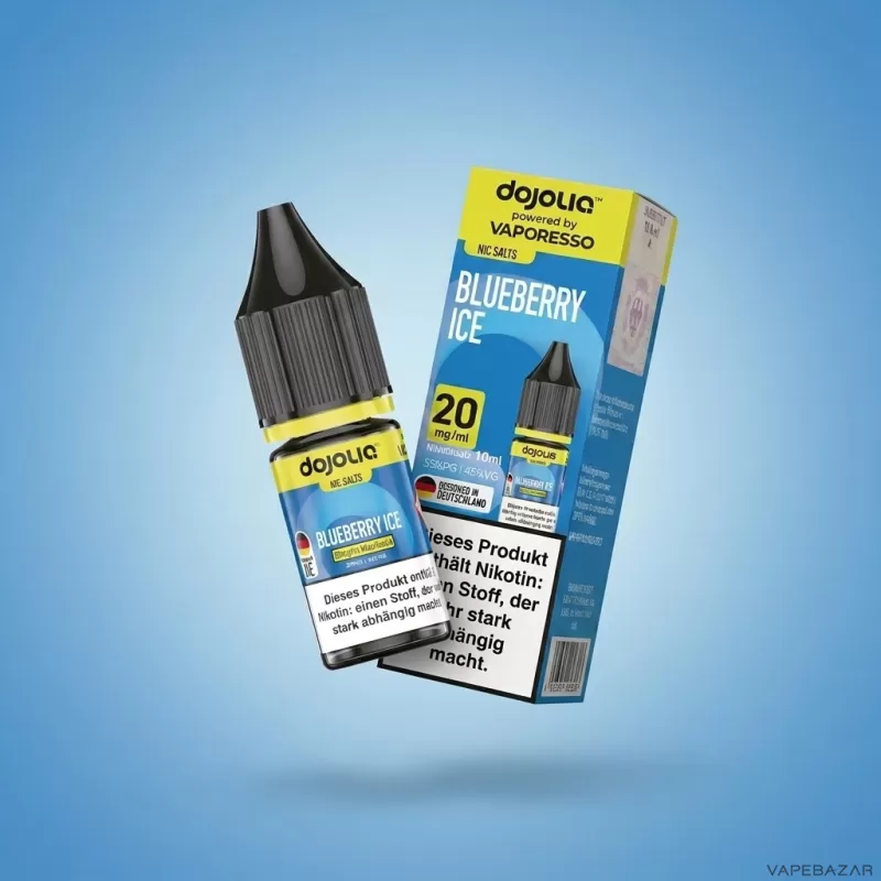 Dojoliq – Blueberry Ice 10ml - 20mg/ml, 10mg/ml; Vaporesso; Blaubeere (88B6EB) - Image 2