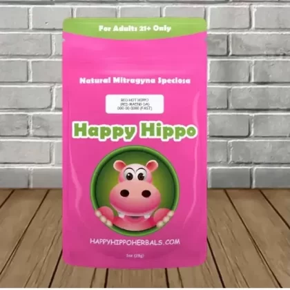 Happy Hippo Red Hot Hippo-Red Vein Maeng Da