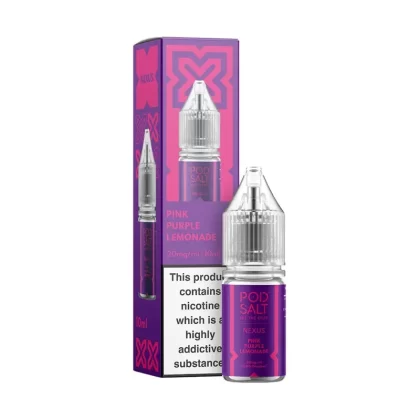 Pod Salt Nexus Pink Purple Lemonade Nic Salt - 10mg - Vape Product (CEB3F9)
