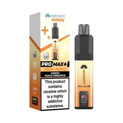 Hayati Pro Max Plus 6000 Puffs Mango Peach Pineapple - 20mg