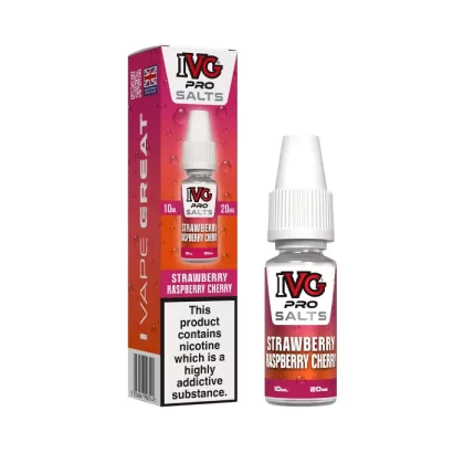 Strawberry Raspberry Cherry Nic Salt E-Liquid by IVG Pro - 10 mg - Medium Strength