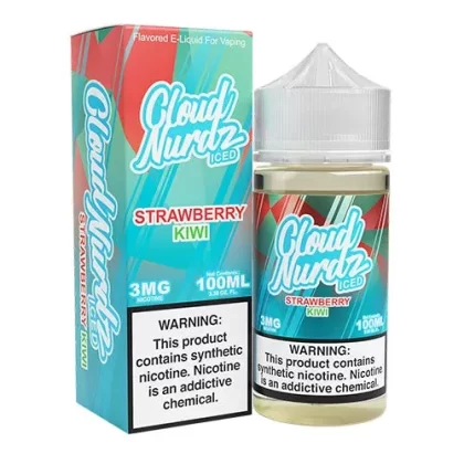Strawberry Kiwi Iced by Cloud Nurdz 100ml - Vape Product, Vape Product