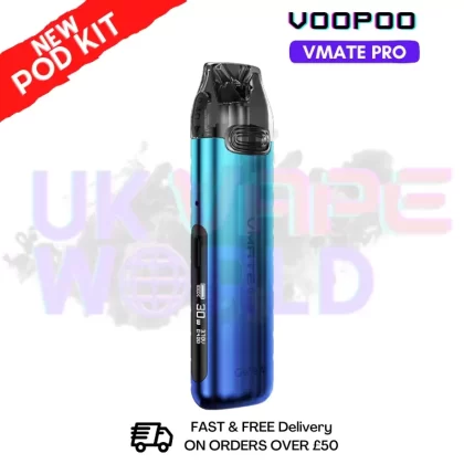 Blue Voopoo Vmate Pro 25W Pod Kit – Free NicSalt