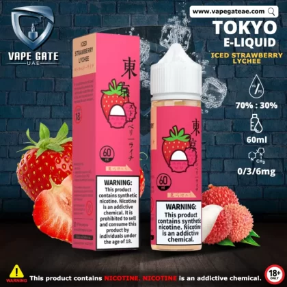 Tokyo Iced Strawberry Lychee E Liquid - 3 mg / 60 ml