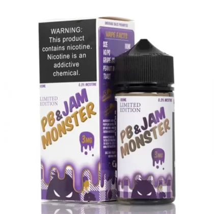 Jam Monster Jam Grape PB&J Vape e-Liquid 100mL - Beyondvape