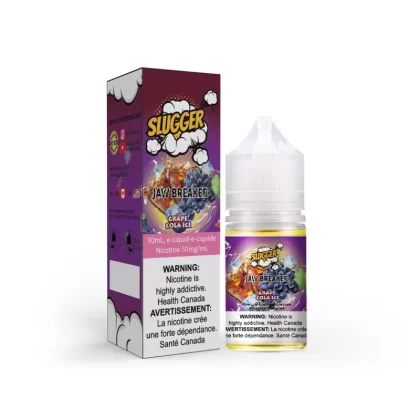Slugger Jaw Breaker Series Grape Cola Ice – 30ml Nic Salt - Vapebazaar Pk