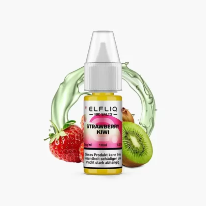 ELFLIQ Strawberry Kiwi ?| Nikotinsalz Liquid (20mg) by ELFBAR