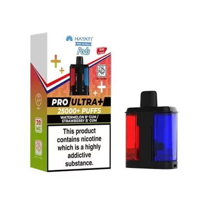 Hayati Pro Ultra Plus 25000+ Refill Pods Watermelon B Gum / Strawberry B Gum