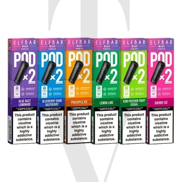 ELFBAR 4IN1 PRE-FILLED PODS (PACK OF 2) 10 X MULTIPACK