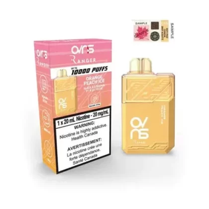 OVNS RANGER 10000 PUFF RECHARGEABLE DISPOSABLE VAPE – Orange Peach Ice